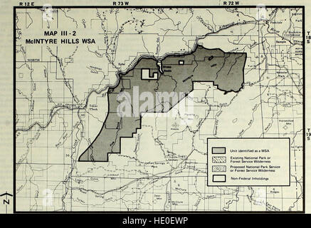 Canon City District Wildnis Planung Änderung (1982) Stockfoto