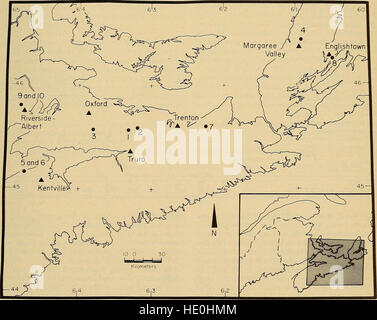 Diese Ausgabe des kanadischen Feldarbeitsforschers 1982 präsentiert Forschungen und Beobachtungen zu Wildtieren, Ökologie und Umweltfragen, die für die kanadische Naturgeschichte relevant sind. Stockfoto