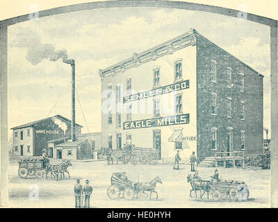 Diese Publikation feiert das hundertjährige Jubiläum von Hamilton, Ohio (1892) und bietet Einblicke in die Gründung, Entwicklung und bedeutende historische Momente der Stadt während ihrer ersten 100 Jahre. Stockfoto