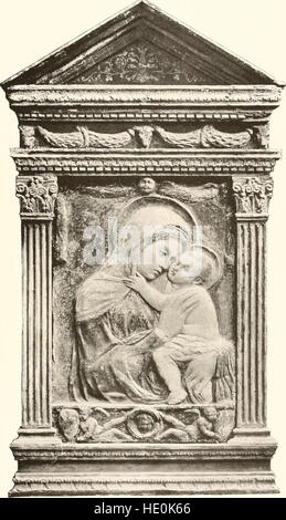 Dieser luxuriöse illustrierte Katalog zeigt Schätze und Antiquitäten aus dem goldenen Zeitalter der italienischen Kunst, gesammelt vom renommierten Experten Stefano Bardini aus Florenz. Die Sammlung umfasst Meisterwerke aus dem künstlerischen Erbe Italiens. Stockfoto