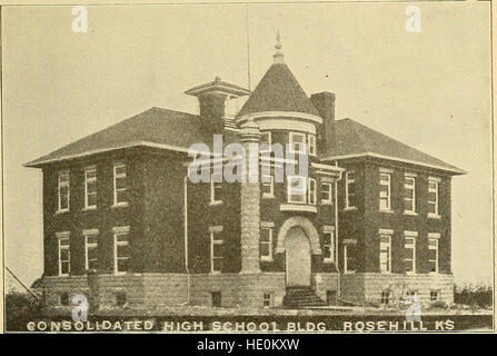 Schulgebäude, Schulgelände und deren Verbesserung. Kansas, 1911 (1911) Stockfoto