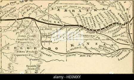 „Appleton's Illustrated Hand-Book of American Cities“ (1876) bietet einen detaillierten Überblick über die wichtigsten amerikanischen Städte und bietet historische, geographische und kulturelle Einblicke in das urbane Leben im späten 19. Jahrhundert. Stockfoto