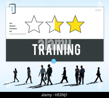 Leistungsfaehigen Lernkonzept Erfolg Training Stockfoto