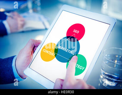 Geschäft, Branding, Marketing-Werbung-Konzept Stockfoto