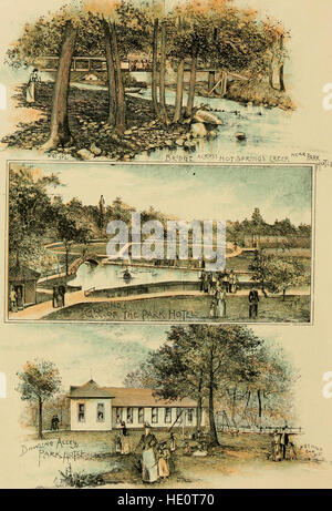 Hot Springs, Arkansas; seine Hotels, Bäder, Resorts und schöne Landschaft (1892) Stockfoto