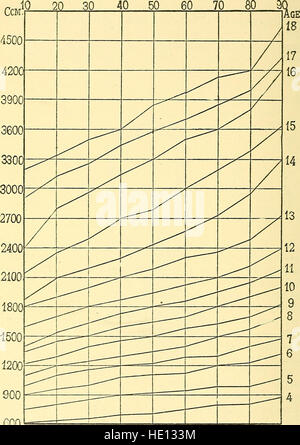 Handbuch der psychischen und physischen Tests - ein Buch von Richtungen zusammengestellt unter besonderer Berücksichtigung der experimentellen Untersuchung der Schülerinnen und Schüler im Labor oder im Klassenzimmer (1914) Stockfoto