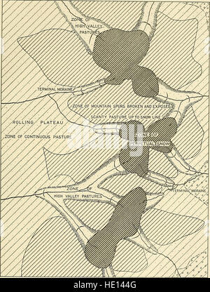 Den Anden des südlichen Peru, geographische Erkundung entlang des Meridians 70 / 3 (1916) Stockfoto