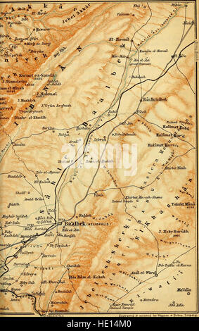 Palästina und Syrien - mit den wichtigsten Routen durch Mesopotamien und Babylonien - Handbuch für Reisende (1906) Stockfoto