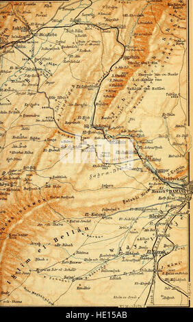 Palästina und Syrien - mit den wichtigsten Routen durch Mesopotamien und Babylonien - Handbuch für Reisende (1906) Stockfoto