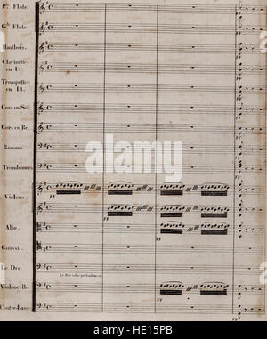 La Marquise ist eine einaktige opéra comique, die 1835 komponiert wurde. Es verbindet komödiantische Elemente mit Musik, um die Geschichte einer Marquise und ihre romantischen Verstrickungen zu erzählen, die typisch für das Operngenre der Zeit sind. Stockfoto