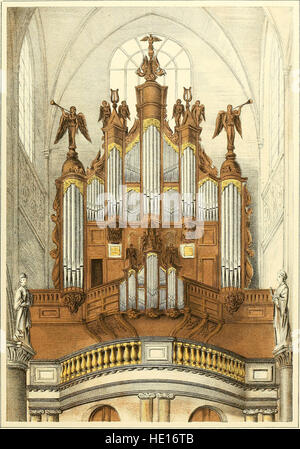 Das Feld der pfeift - eines Bildband über Orgel Fällen - mit Notizen auf Organe im in- und Ausland (1877) Stockfoto