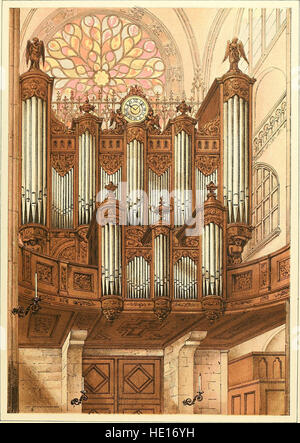 Das Feld der pfeift - eines Bildband über Orgel Fällen - mit Notizen auf Organe im in- und Ausland (1877) Stockfoto