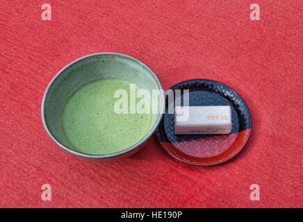 Traditionelle Grüntee Matcha, Kyoto, Japan Stockfoto