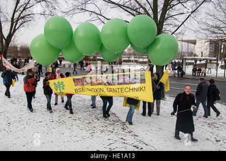 Demo "Wir Haben es Satt". Berlin, Deutschland. Stockfoto