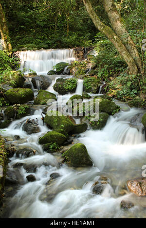 Wasserfall im Shivapuri Nagarjun National Park, am Stadtrand von Kathmandu, Nepal. Stockfoto