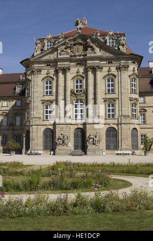 Schloss Weissenstein, Pommersfelden, Landkreis Bamberg, Oberfranken, Bayern, Deutschland Stockfoto