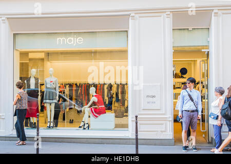 Maje Shop, Marais-Viertel Stockfoto