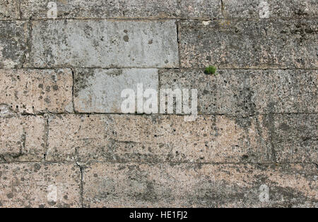 Textur Steinmauer Gattschina-Palast, erbaut von Pudozh - produziert rund um den Ortsteil Gattschina, 17. Jahrhundert Stockfoto