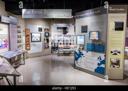 St. Saint Petersburg Florida, Florida Holocaust Museum, innen, Ausstellungsausstellung Sammlung endgültige Lösung, Konzentrationslager Lager, FL16112908 Stockfoto