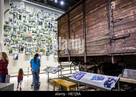 St. Saint Petersburg Florida, Florida Holocaust Museum, innen, Ausstellungsausstellung Sammlung, Konzentrationslager, Besucher reisen Stockfoto