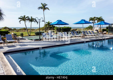 Florida Sanibel Island, West Wind Inn, Hotel, Unterkunft, Swimmingpool, Golf von Mexiko, FL161129217 Stockfoto