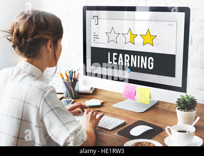 Leistungsfaehigen Lernkonzept Erfolg Training Stockfoto