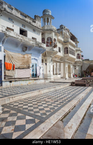 Blick über die Ghats von Pushkar, Rajasthan, Indien Stockfoto