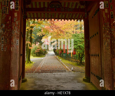 Klassische Herbst Ansicht am Daigo-Ji-Tempel, Kyoto, Japan Stockfoto