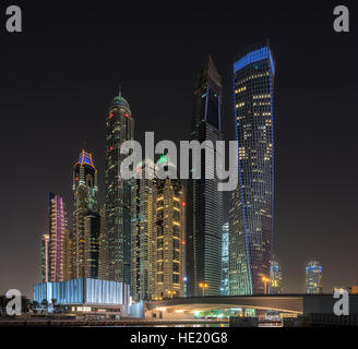 Jachthafen von Dubai in den Vereinigten Arabischen Emiraten Stockfoto
