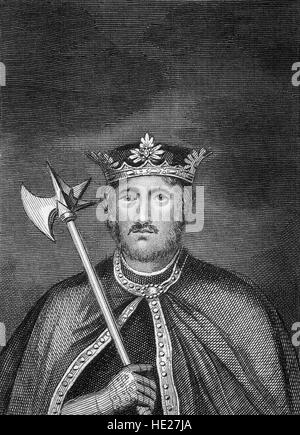 Richard war ich (1157 –1199) König von England aus 6 Juli 1189 bis zu seinem Tod. Er war das dritte von fünf Söhnen von König Henry II von England und Herzogin Eleanor von Aquitanien. Er wurde als Richard Cœur de Lion oder Richard Löwenherz aufgrund seiner Reputation als großer Feldherr und Krieger bekannt. Stockfoto