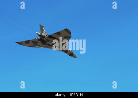 Avro Vulcan XH558 anzeigen, um die Massen bei Southport airshow Stockfoto