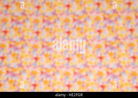 Abstrakte florale Hintergrundunschärfe. In Gelb Blau Rot-Violett-Tönen Stockfoto