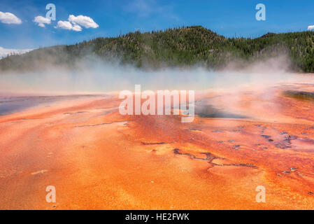 Grand Prismatic Spring im Yellowstone National Park, USA Stockfoto