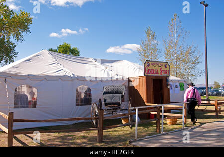 Der Gemischtwarenladen bei der schnellste Waffe lebendig World Championship Cowboy schnell zeichnen Competition in Fallon, Nevada Stockfoto