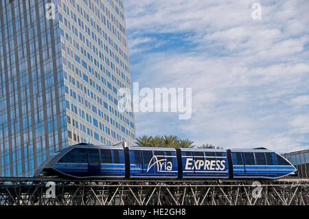 Die Arie Express Straßenbahn in Las Vegas, Nevada Stockfoto