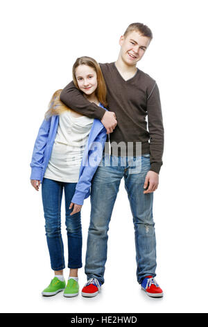 Teenager-Alter Bruder und Schwester Stockfoto