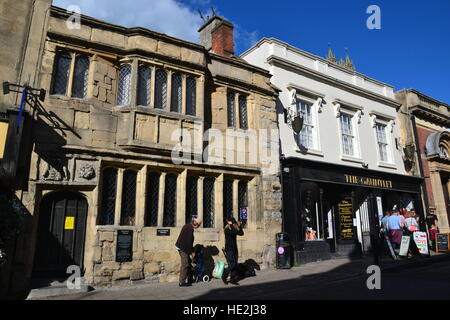 Glastonbury Tribunal und den Fehdehandschuh, Somerset, Großbritannien Stockfoto