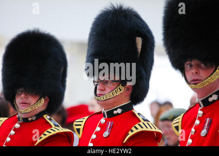 Verteidigungsminister trifft Mitglieder der bewaffneten Kräfte an der Waterloo Station, sammeln für den Mohn Appell zugunsten der Royal British Legion.  Mitwirkende: Atmosphäre wo: London, Vereinigtes Königreich bei: 3. November 2016 Stockfoto