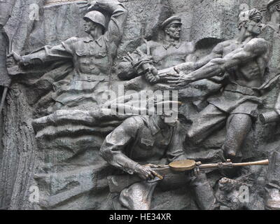 Open-Air-Museum des zweiten Weltkrieges, in Kiew, Ukraine, lobt den Heroismus der sowjetischen Soldaten Stockfoto