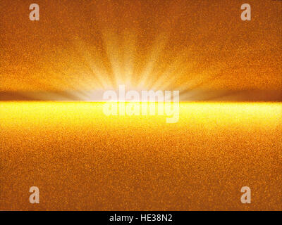 Fraktale Sonnenaufgang - abstrakte Digital generiert, Bild Stockfoto