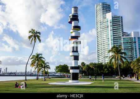 Miami Beach, Florida, South Pointe Park, Sturzfeuer, Tobias Rehberger, FL161125044 Stockfoto