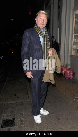 Boris Becker und seine Frau Lily Becker geniessen Sie ein Abendessen in Mayfair.  Mitwirkende: Boris Becker wo: London, Vereinigtes Königreich bei: 8. November 2016 Stockfoto