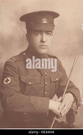 Foto von unbekannten Mann in uniform Canadian Army Medical Corps Stockfoto