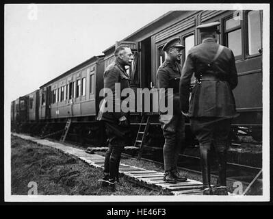 Field Marshall Sir Douglas Haig mit seiner königlichen Hoheit des Prinzen Stockfoto