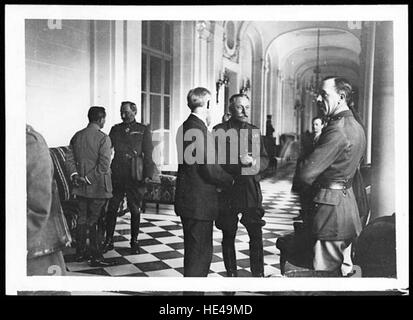 Dieses historische Bild zeigt Sir Douglas Haig, einen Offizier der britischen Armee während des Ersten Weltkriegs. Haig diente als Oberbefehlshaber der British Expeditionary Force und wird oft mit der Schlacht an der Somme und der Gesamtstrategie des Krieges in Verbindung gebracht. Stockfoto