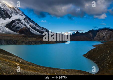 Landschaft einschließlich tilicho See, auf einer Höhe von 4.971 m über dem Meeresspiegel Stockfoto