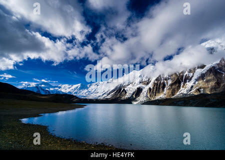 Landschaft einschließlich tilicho See, auf einer Höhe von 4.971 m über dem Meeresspiegel Stockfoto