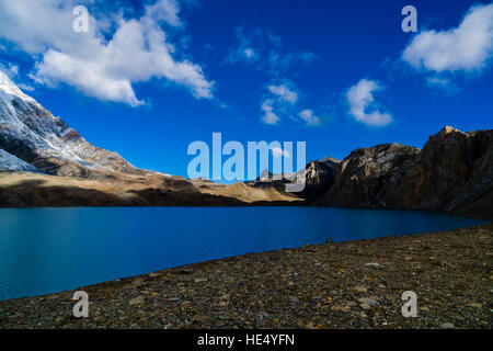 Landschaft einschließlich tilicho See, auf einer Höhe von 4.971 m über dem Meeresspiegel Stockfoto