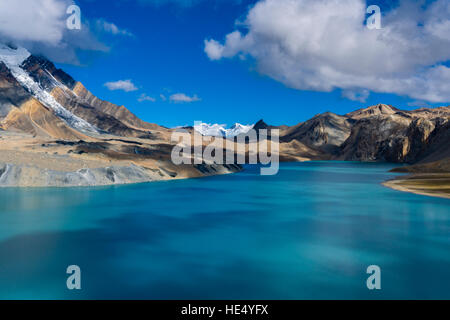 Landschaft einschließlich tilicho See, auf einer Höhe von 4.971 m über dem Meeresspiegel Stockfoto