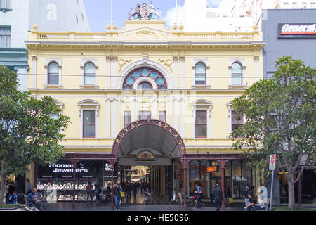 Royal Arcade shopping Street, Melbourne, Australien Stockfoto